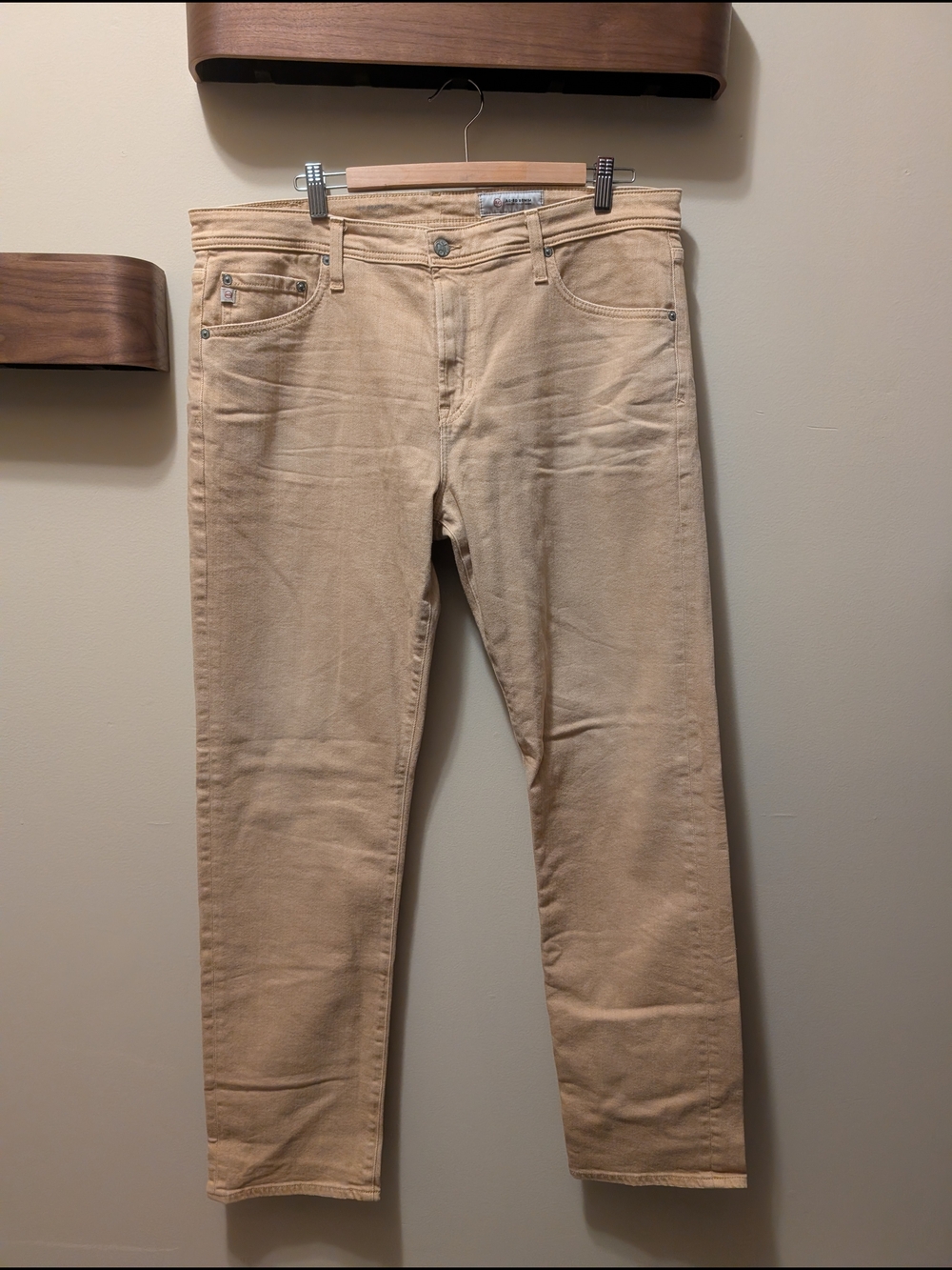 Ag Adriano Goldschmied Slim Straight Khaki Chinos